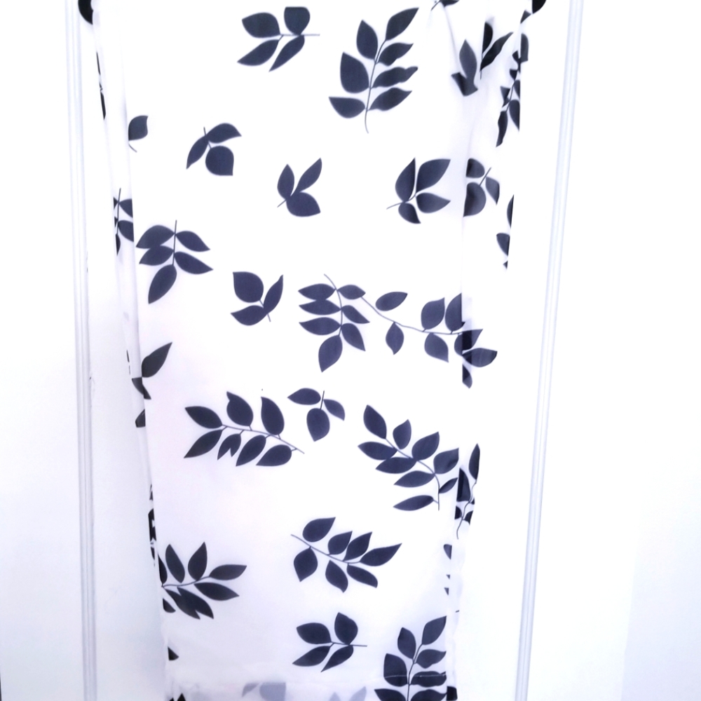 Women's Monroe & Main Sheer White/Black Pants Set - Picture 2 of 6